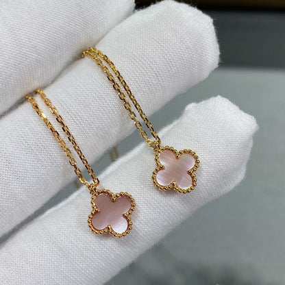 [BLUE TEARS]CLOVER 15MM ROSA PERLMUTT-EINZELNE BLUMENKETTE