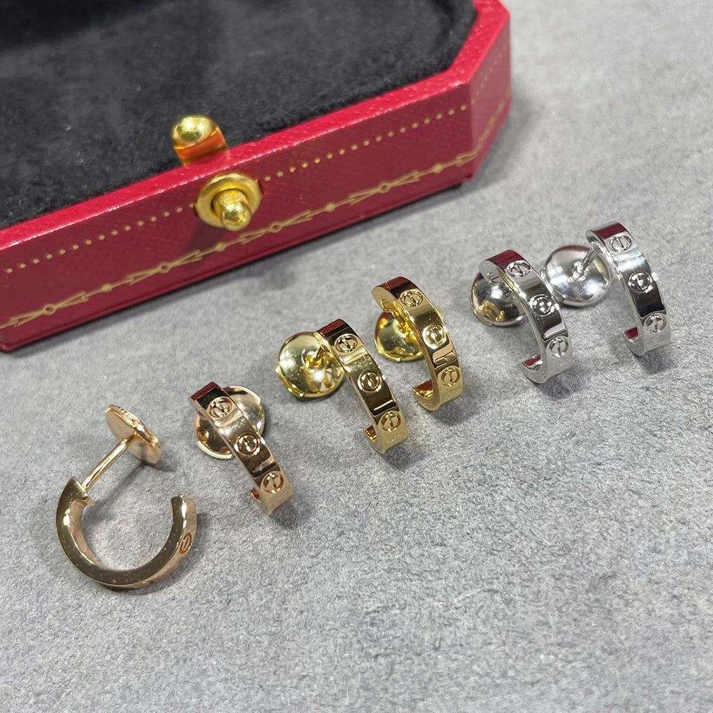 [Blue Tears Jewelry]LOVE EARRINGS 2.65 MM NO DIAMOND SMALL