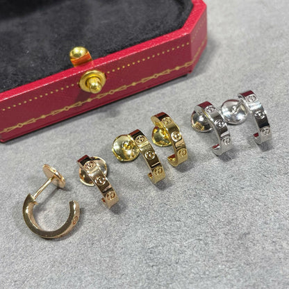 [Blue Tears Jewelry]LOVE EARRINGS 2.65 MM NO DIAMOND SMALL