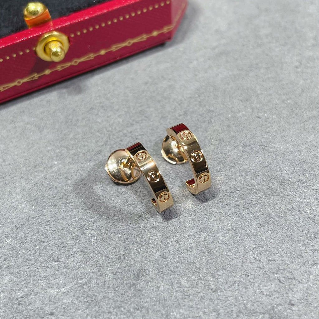 [Blue Tears Jewelry]LOVE EARRINGS 2.65 MM NO DIAMOND SMALL