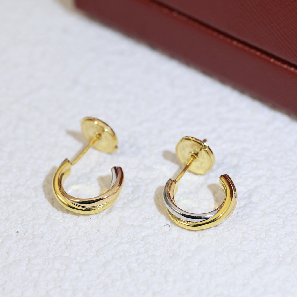 [Blue Tears Jewelry]TRINITY ON DIAMOND MINI EARRINGS