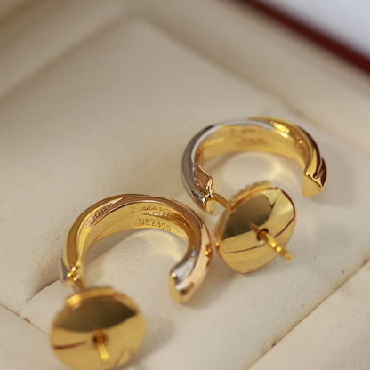 [Blue Tears Jewelry]TRINITY ON DIAMOND MINI EARRINGS