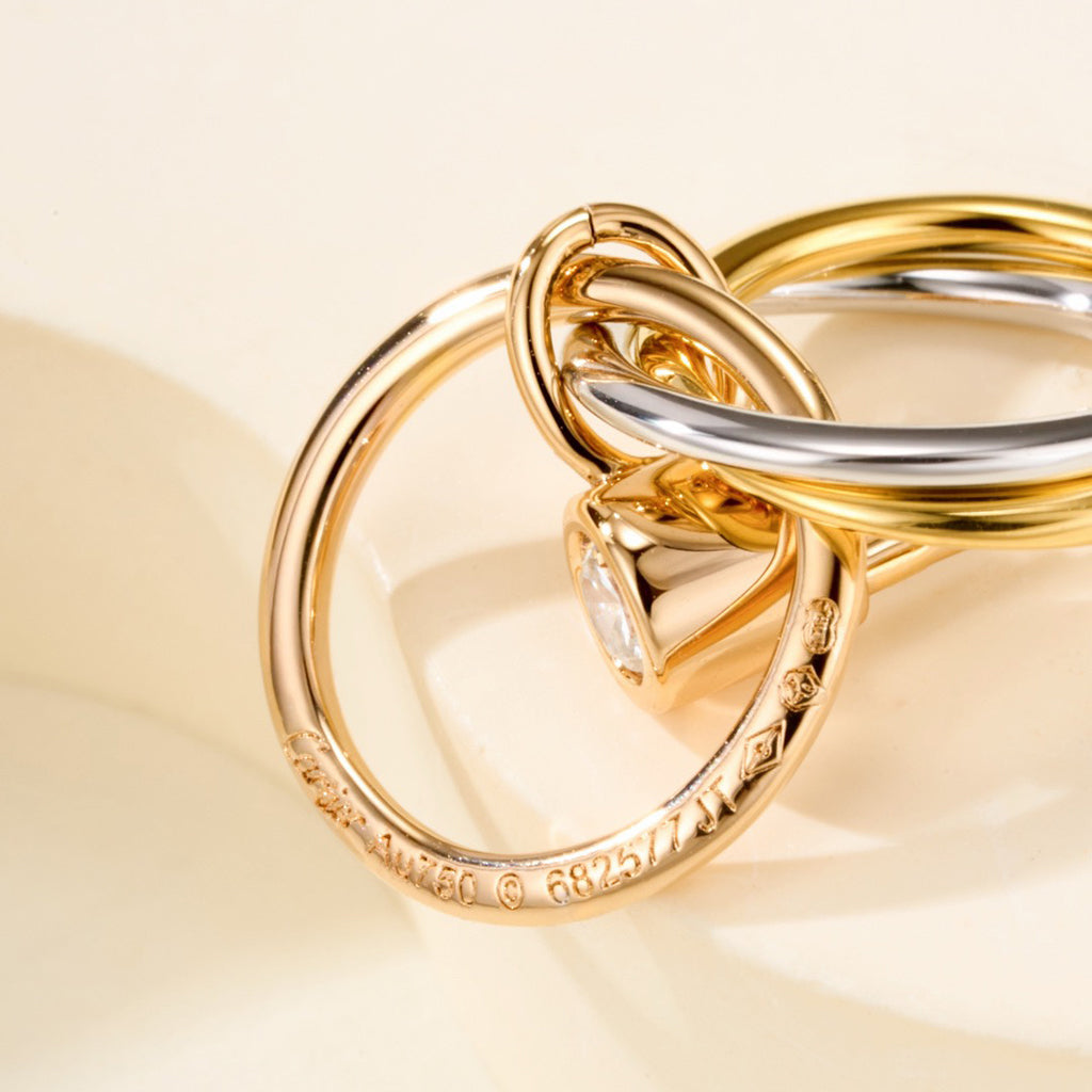 [Blue Tears Jewelry]TRINITY ON DIAMOND  EARRINGS