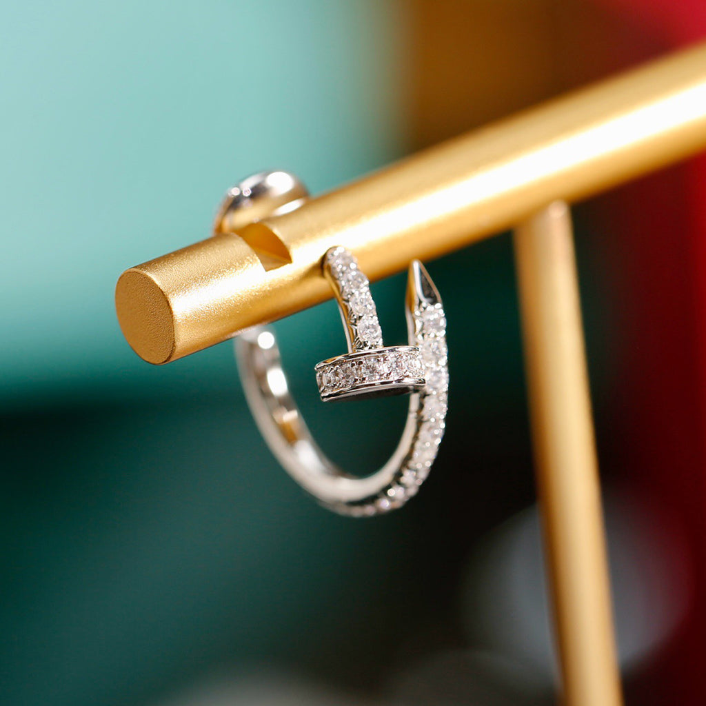 [Blue Tears Jewelry]JUSTE FULL DIAMOND SMALL EARRINGS