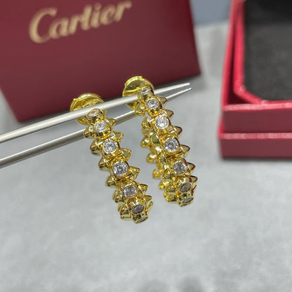 [Blue Tears Jewelry]CLASH FULL DIAMOND MEDIUM EARRINGS