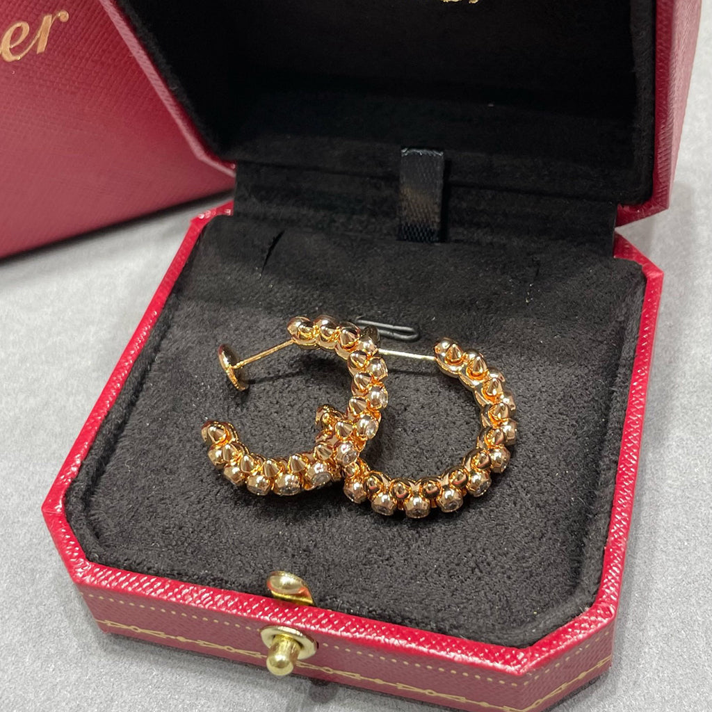 [Blue Tears Jewelry]CLASH FULL DIAMOND MEDIUM EARRINGS