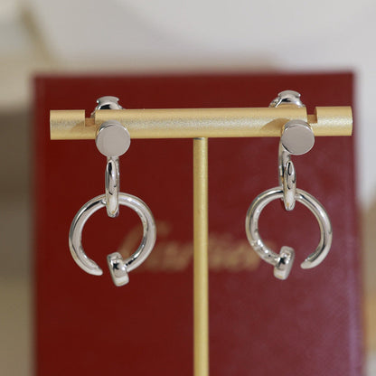 [Blue Tears Jewelry]JUSTE NO DIAMOND DOUBLE EARRINGS