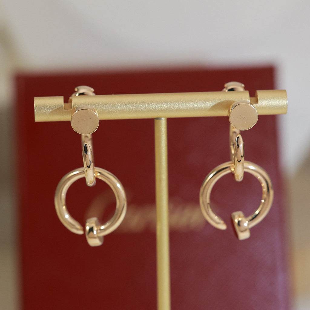 [Blue Tears Jewelry]JUSTE NO DIAMOND DOUBLE EARRINGS