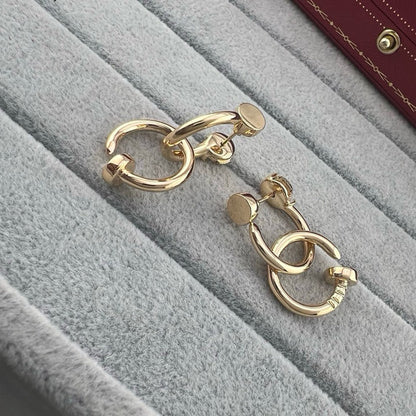 [Blue Tears Jewelry]JUSTE NO DIAMOND DOUBLE EARRINGS