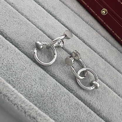 [Blue Tears Jewelry]JUSTE NO DIAMOND DOUBLE EARRINGS