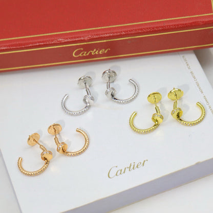 [Blue Tears Jewelry]JUSTE FULL DIAMOND DOUBLE EARRINGS