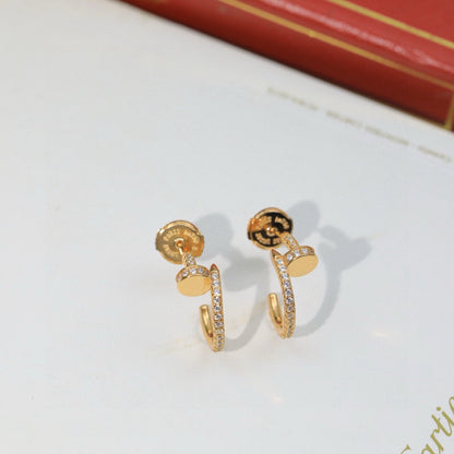 [Blue Tears Jewelry]JUSTE FULL DIAMOND DOUBLE EARRINGS