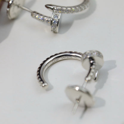 [Blue Tears Jewelry]JUSTE FULL DIAMOND DOUBLE EARRINGS
