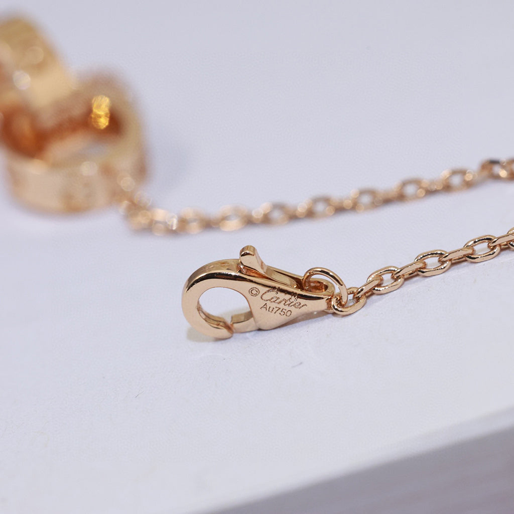 [Blue Tears Jewelry]LOVE DOUBLE RING NECKLACE
