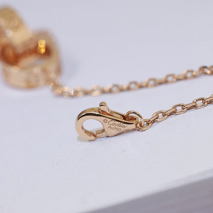 [Blue Tears Jewelry]LOVE DOUBLE RING NECKLACE