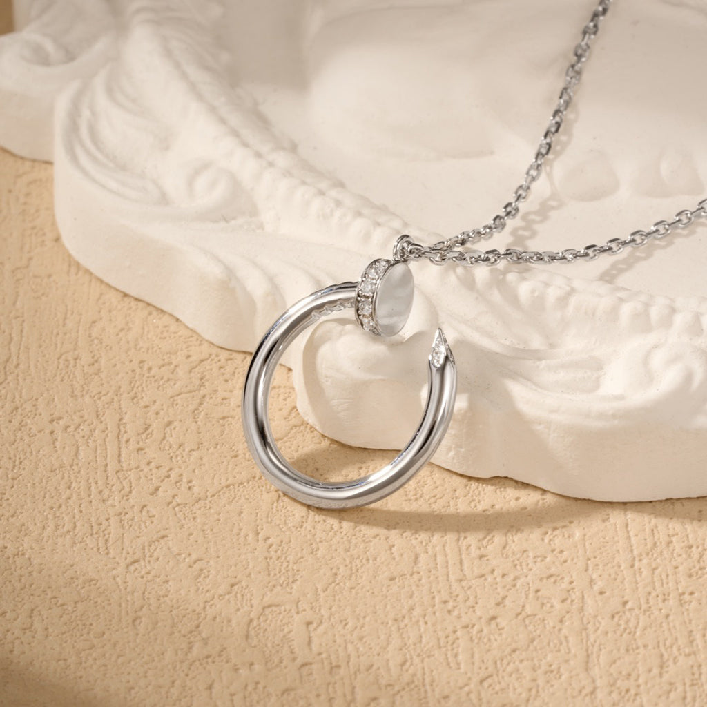 [Blue Tears Jewelry]JUSTE NECKLACE HALF DIAMOND