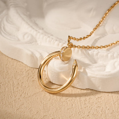[Blue Tears Jewelry]JUSTE NECKLACE HALF DIAMOND