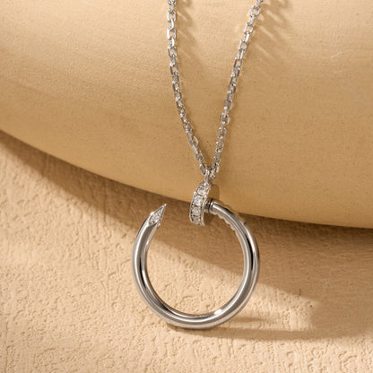 [Blue Tears Jewelry]JUSTE NECKLACE HALF DIAMOND