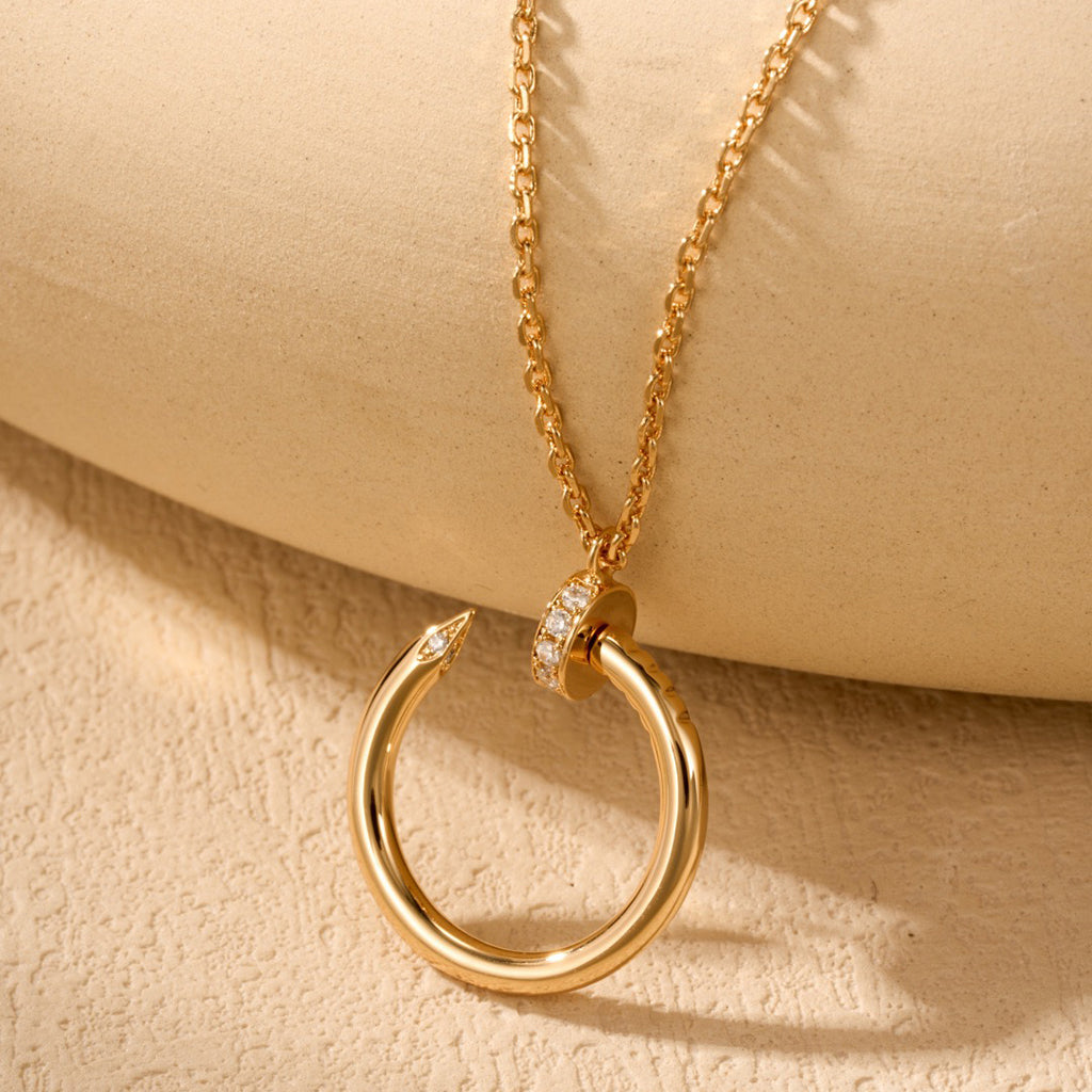 [Blue Tears Jewelry]JUSTE NECKLACE HALF DIAMOND