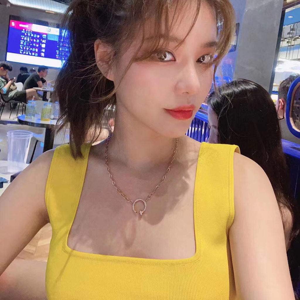 [Blue Tears Jewelry]JUSTE NECKLACE FULL DIAMONDS