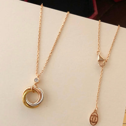 [Blue Tears Jewelry]TRINITY  NECKLACE 1 DIAMOND