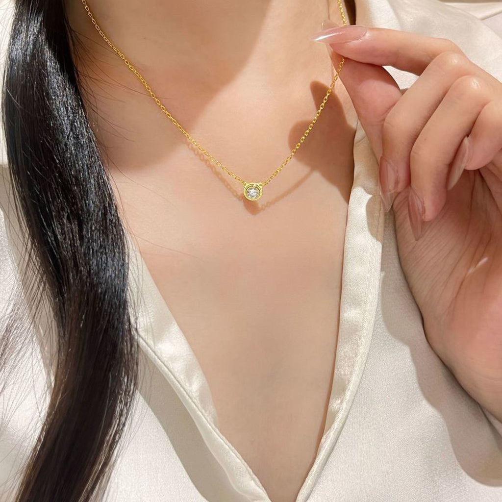 [Blue Tears Jewelry]DAMOUR DIAMOND NECKLACE