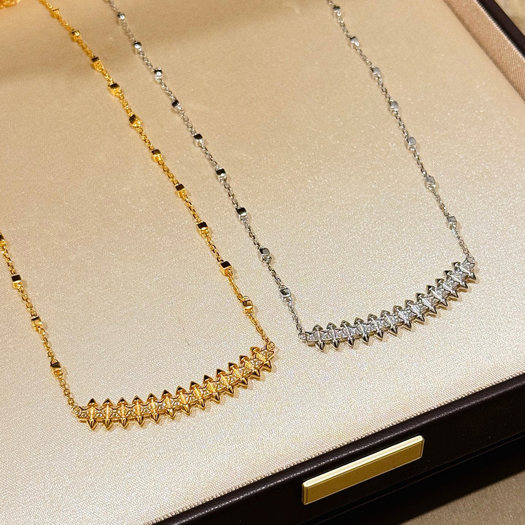 [Blue Tears Jewelry]CLASH  SMALL FULL DIAMOND NECKLACE