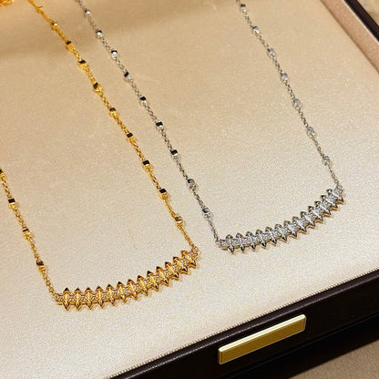 [Blue Tears Jewelry]CLASH  SMALL FULL DIAMOND NECKLACE