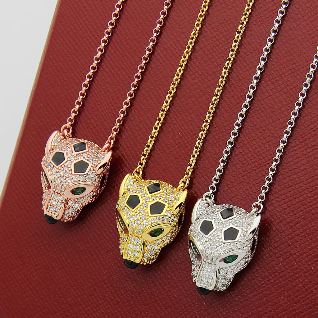 [Blue Tears Jewelry]PANTHERE FULL DIAMOND NECKLACE
