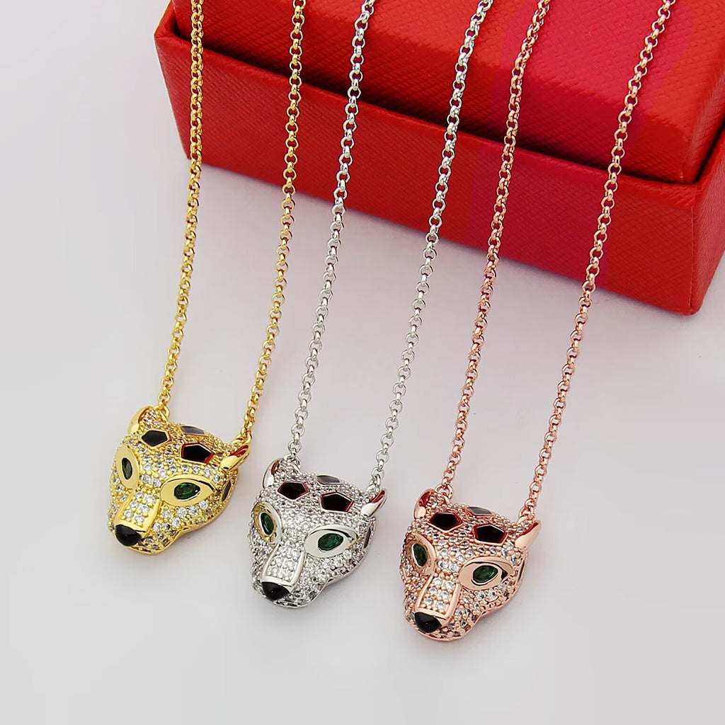 [Blue Tears Jewelry]PANTHERE FULL DIAMOND NECKLACE