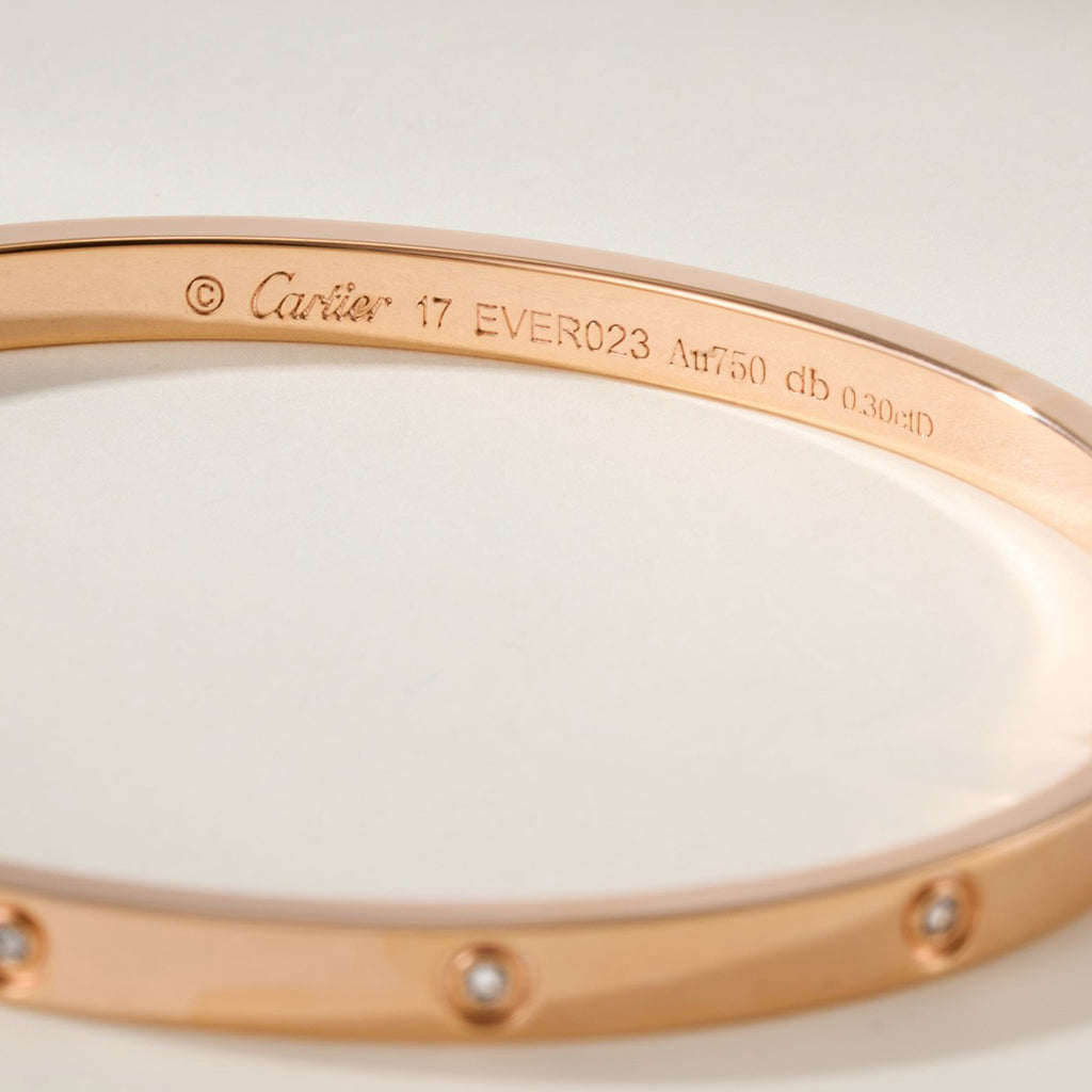 [Blue Tears Jewelry]LOVE BRACELET 3.65MM 10 DIAMONDS