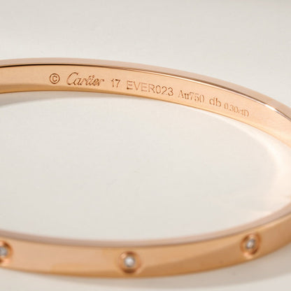 [Blue Tears Jewelry]LOVE BRACELET 3.65MM 10 DIAMONDS