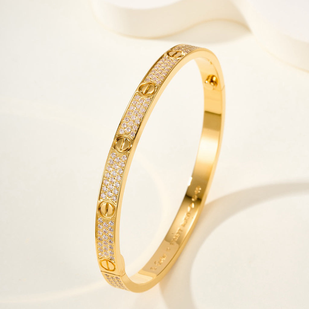 [Blue Tears Jewelry]LOVE BRACELET 4.8MM DIAMOND-PAVED