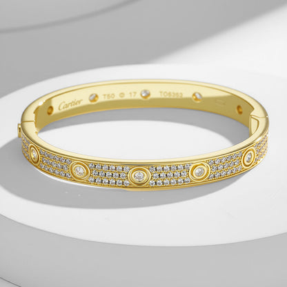[Blue Tears Jewelry]LOVE BRACELET 6.1MM DIAMOND-PAVED 10 BIG DIAMONDS