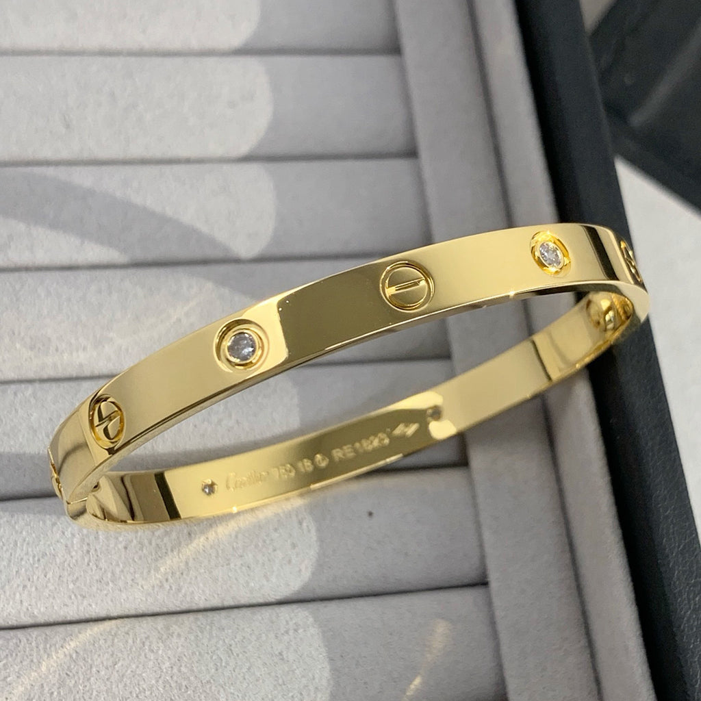 [Blue Tears Jewelry]LOVE BRACELET 6.1MM 4 DIAMONDS