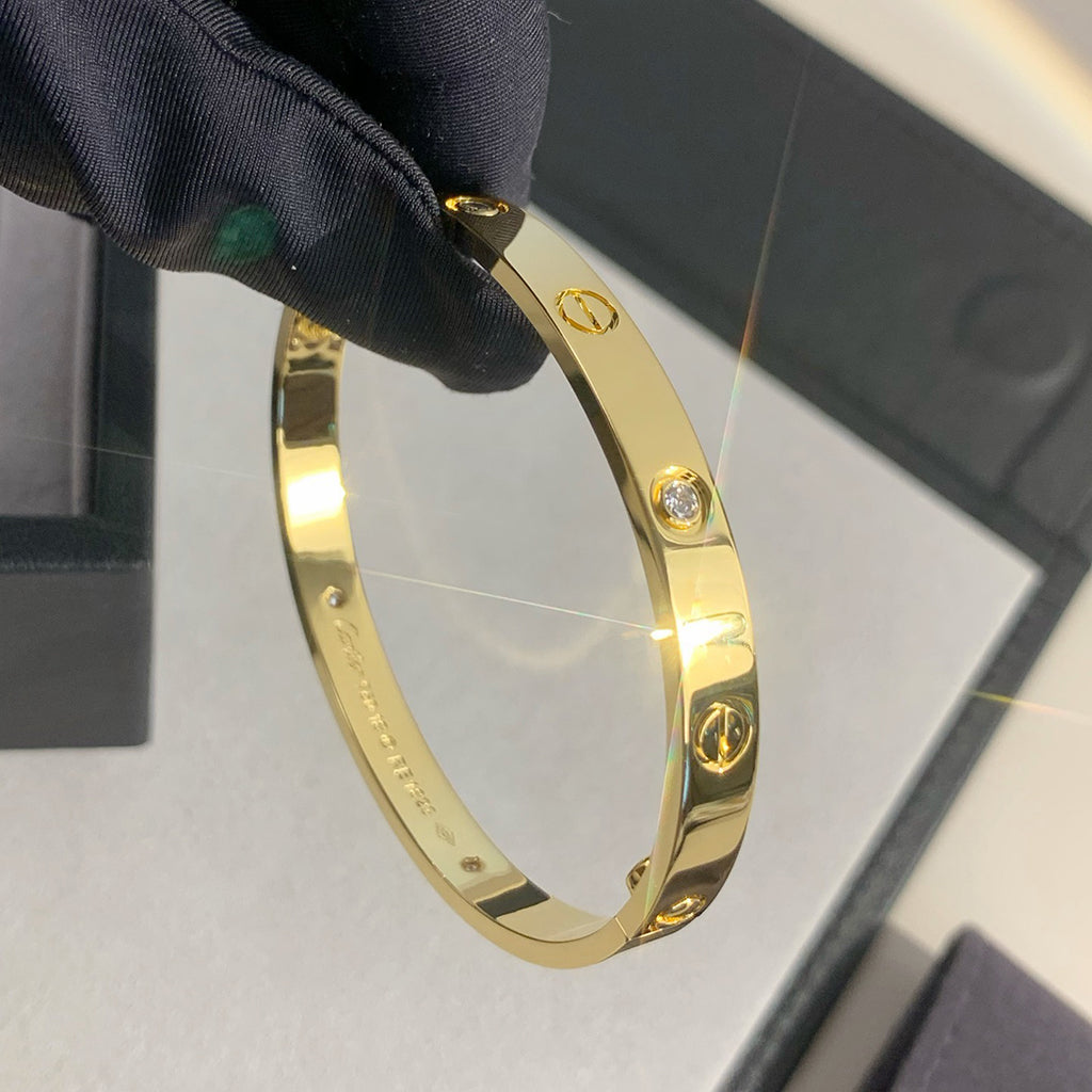 [Blue Tears Jewelry]LOVE BRACELET 6.1MM 4 DIAMONDS