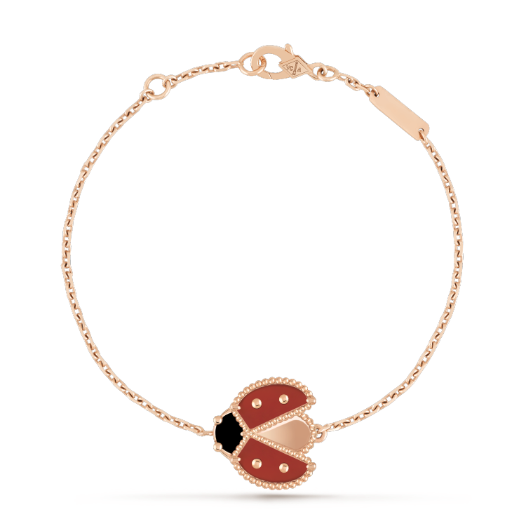 [BLAUE TRÄNEN]LUCKY SPRING 1 MOTIV ROSÉGOLDARMBAND