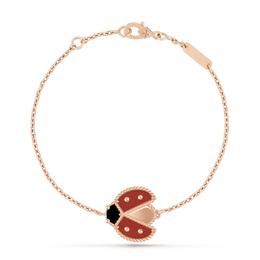[BLAUE TRÄNEN]LUCKY SPRING 1 MOTIV ROSÉGOLDARMBAND