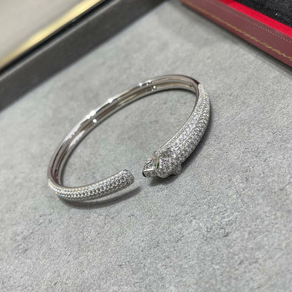 [Blue Tears Jewelry]PANTHERE FULL DIAMOND OPEN BRACELET