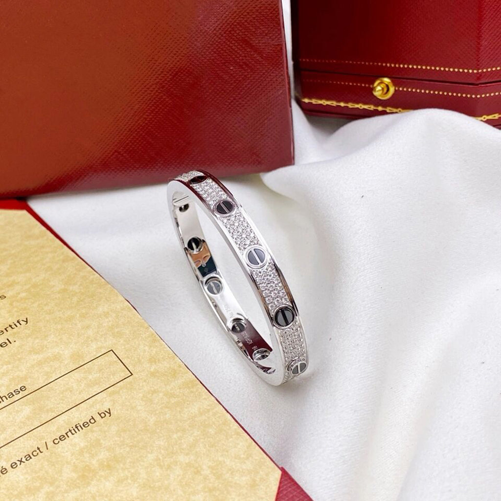 [Blue Tears Jewelry]LOVE BRACELET 6.1MM DIAMOND-PAVED CERAMIC