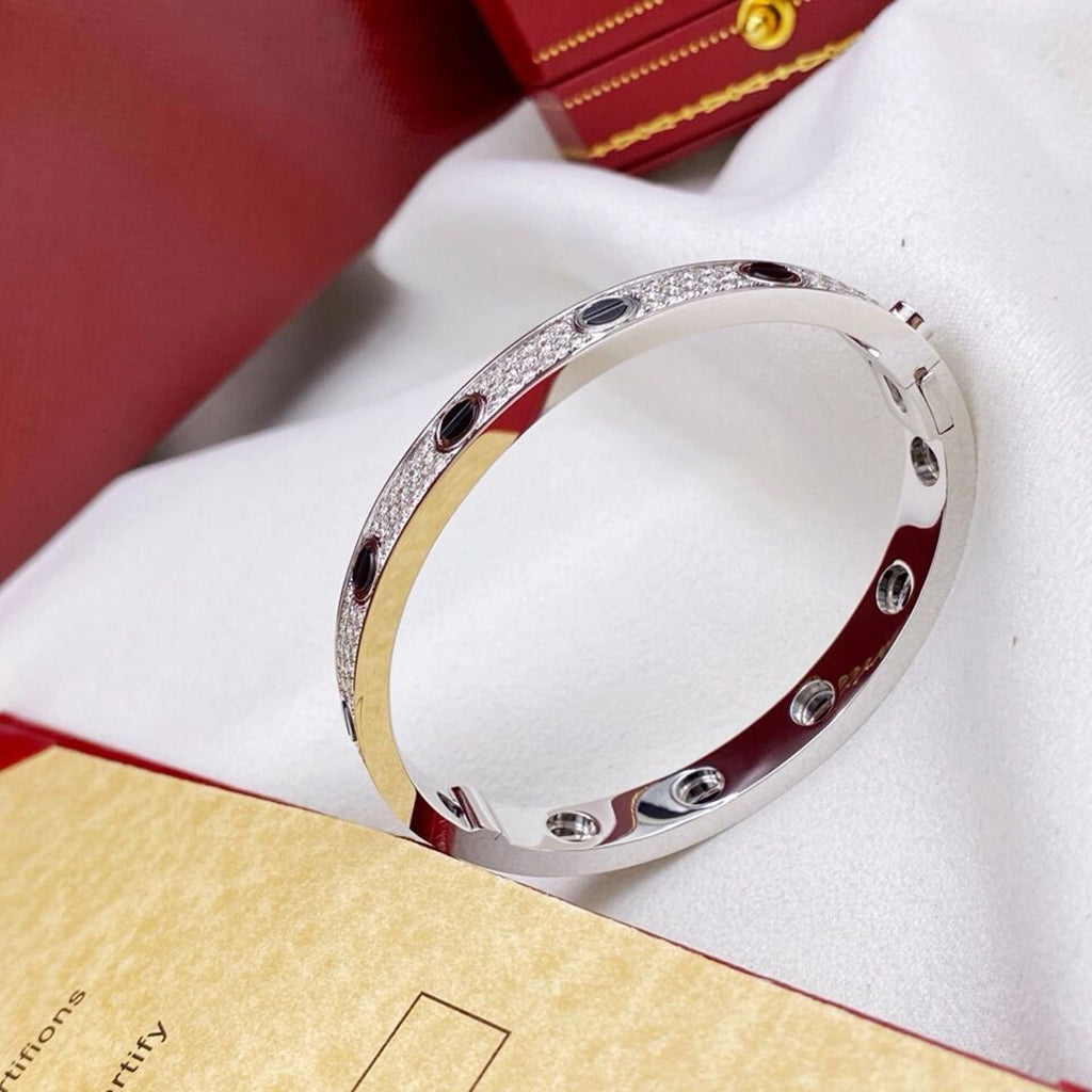 [Blue Tears Jewelry]LOVE BRACELET 6.1MM DIAMOND-PAVED CERAMIC