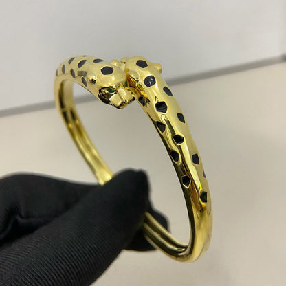 [Blue Tears Jewelry]PANTHERE DOUBLE HEADED OPEN BRACELET