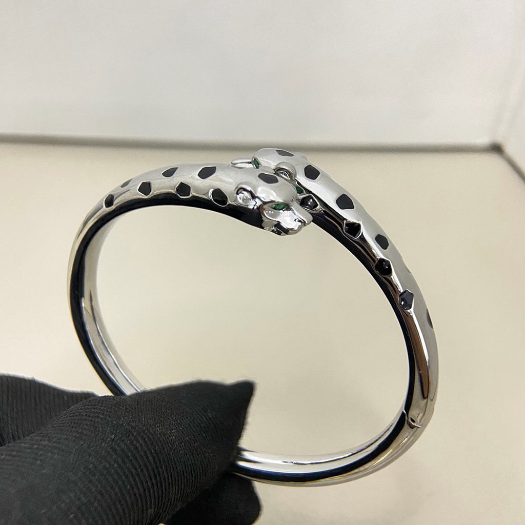 [Blue Tears Jewelry]PANTHERE DOUBLE HEADED OPEN BRACELET