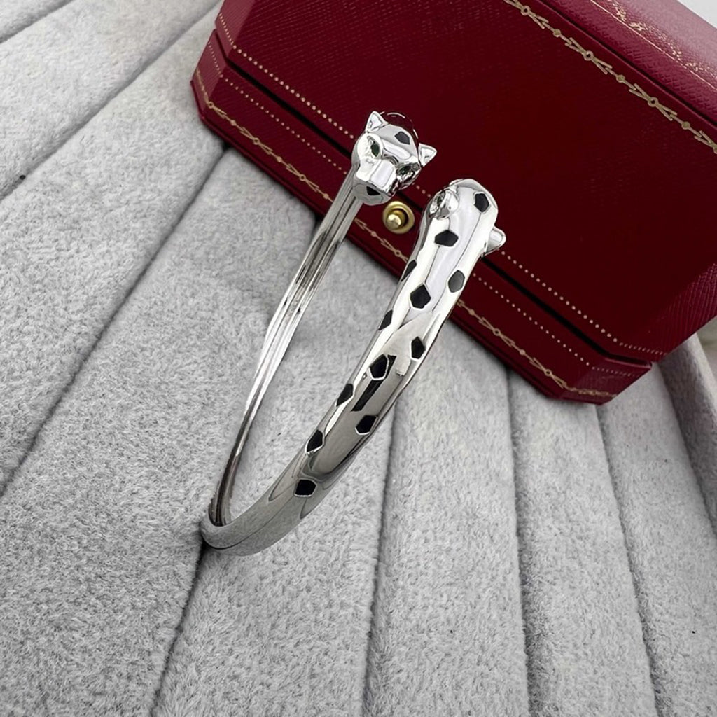 [Blue Tears Jewelry]PANTHERE DOUBLE HEADED OPEN BRACELET