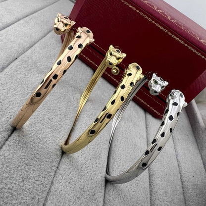 [Blue Tears Jewelry]PANTHERE DOUBLE HEADED OPEN BRACELET