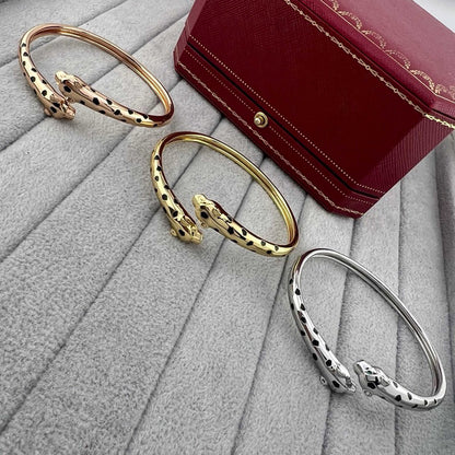 [Blue Tears Jewelry]PANTHERE DOUBLE HEADED OPEN BRACELET