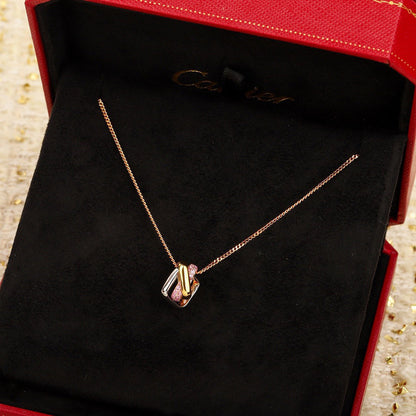 [Blue Tears Jewelry]TRINITY CUSHION NECKLACE COLLECTION
