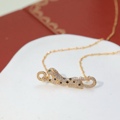 [Blue Tears Jewelry]PANTHERE PAVED DIAMOND NECKLACE