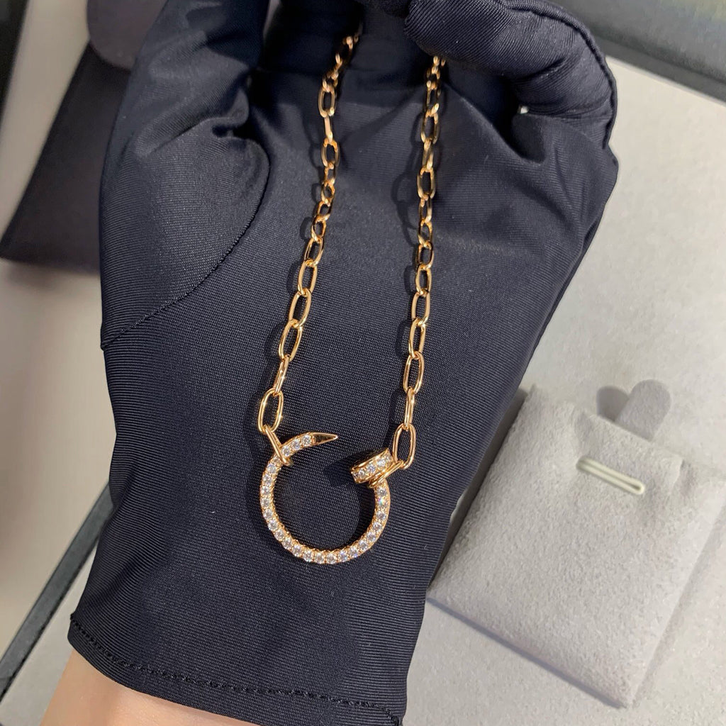 [Blue Tears Jewelry]JUSTE NECKLACE FULL DIAMONDS