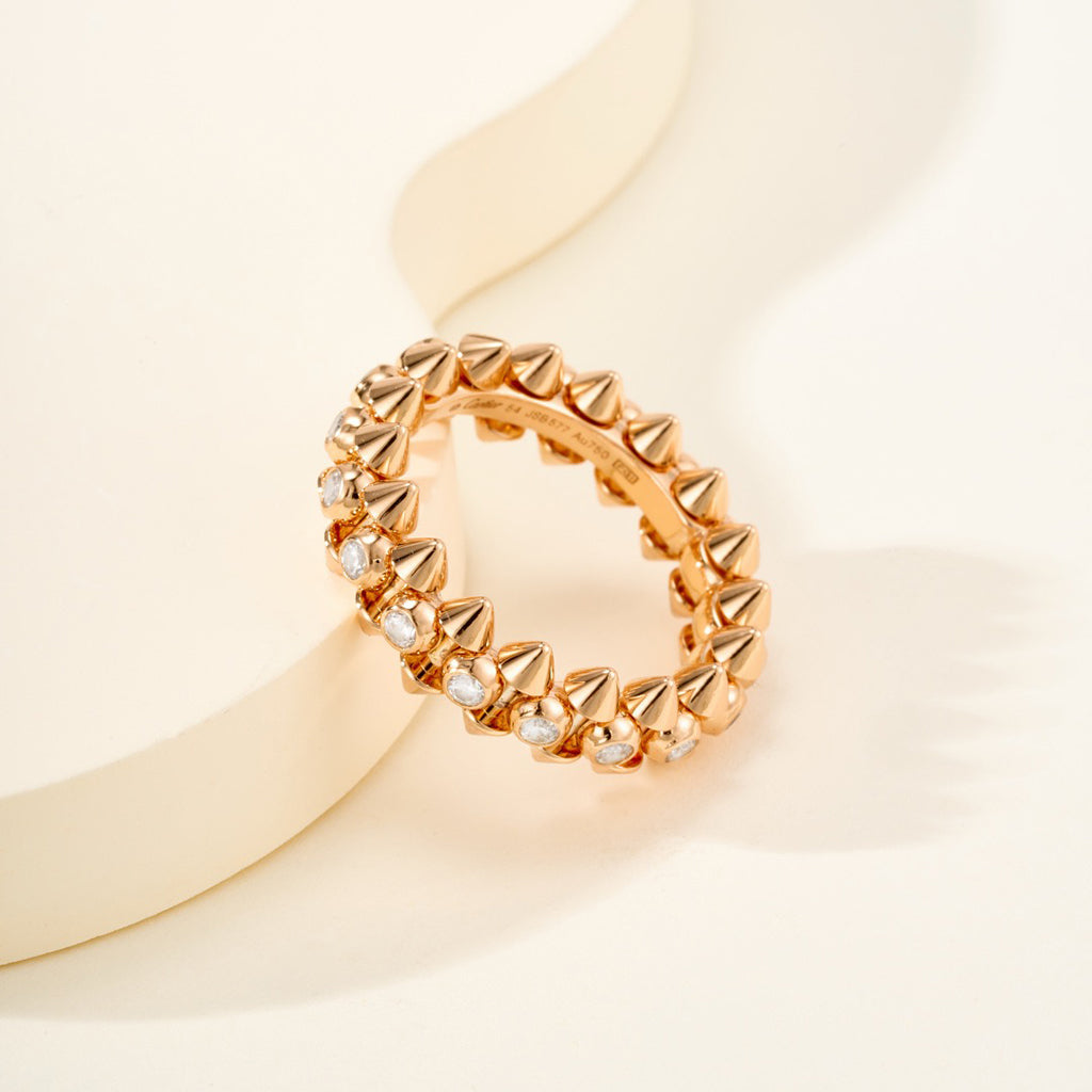 [Blue Tears Jewelry]CLASH 6.8MM DIAMOND MEDIUM RING